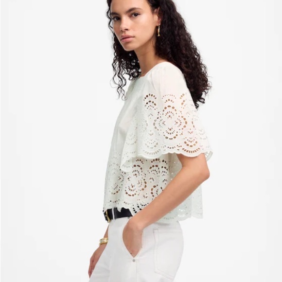 Flutter-Sleeve Top - Picture 3 of 11